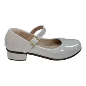 Sapato Boneca Verniz Off White